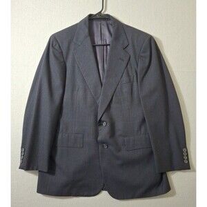 Britches of Georgetowne Blazer Jacket 40R Wool Charcoal Pinstripe Coat